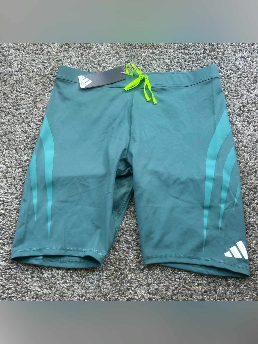 Adidas Archive Adizero Running Shorts Mens Half Tights Green Size Small JV9313